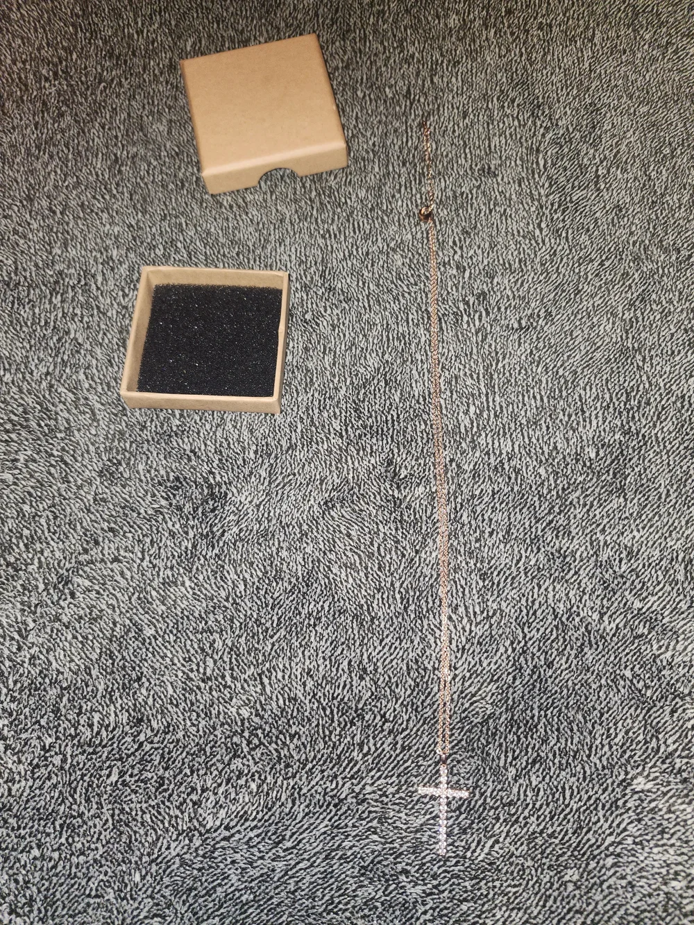 Rose Gold Cross Pendant Necklace